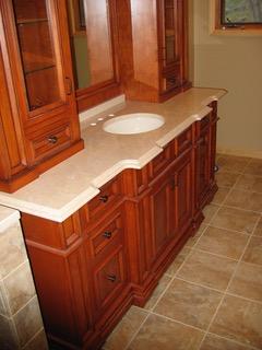 Vanity in Cherry with Cherry Stain